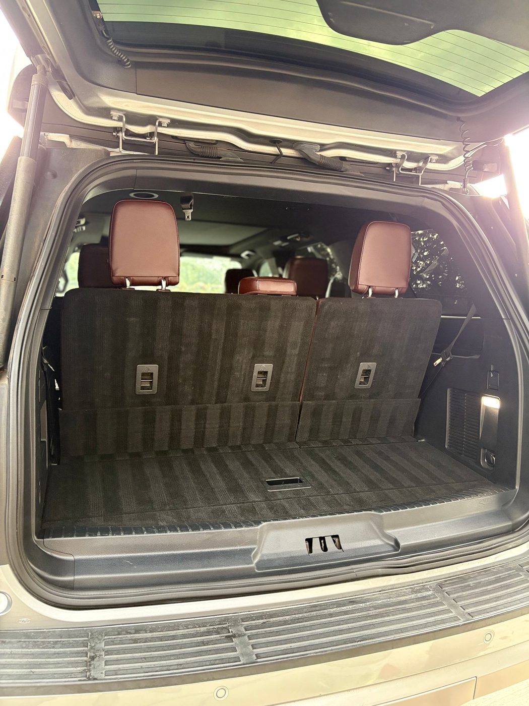 SUV cargo area after full interior detail